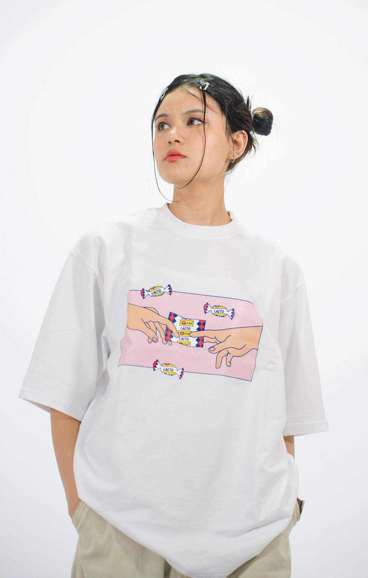 MODE 2022 LACTO X ADAM HAND Graphic Tshirt